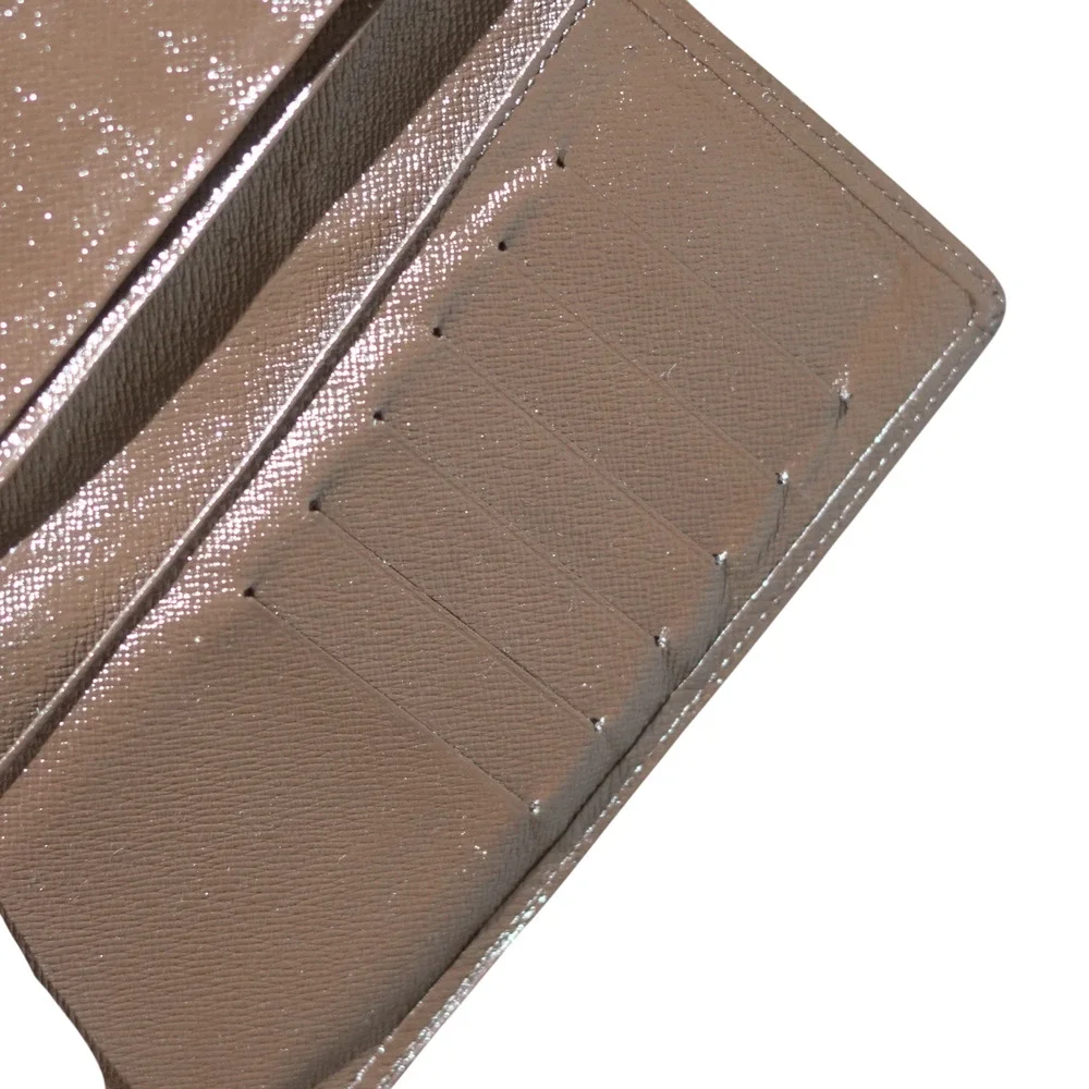 Louis Vuitton Taiga Brown Long Wallet Made in France